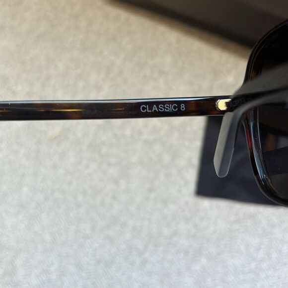 Saint Laurent CLASSIC 8 001 Sunglasses Black Tortoise Shell Square Frame - Picture 6 of 9